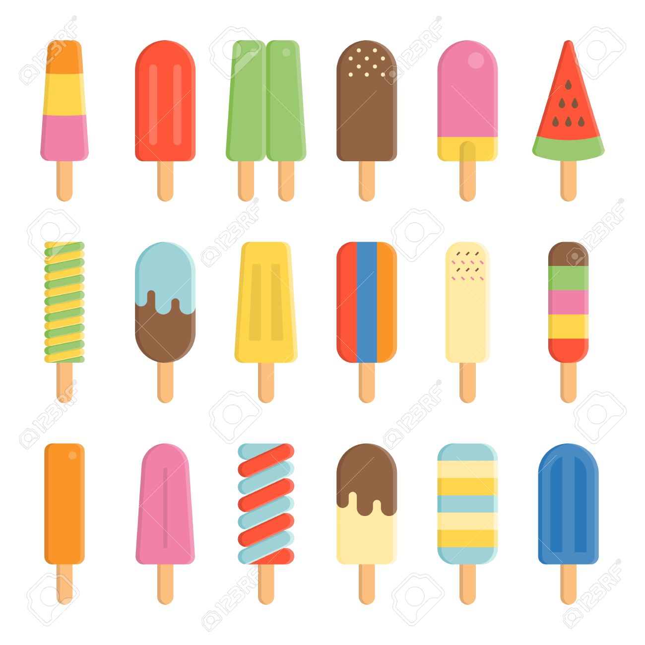 1300x1300 Popsicle Clipart Vector