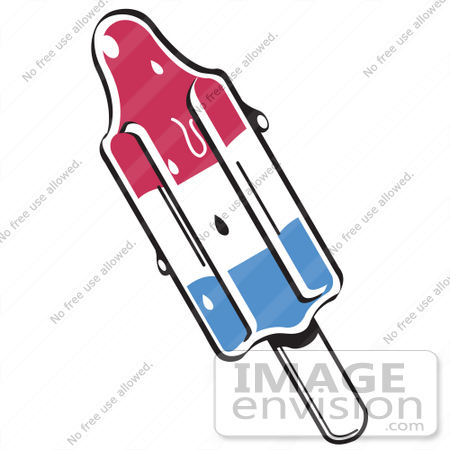 450x450 Royalty Free Cartoon Clip Art Of A Red, White And Blue Americana
