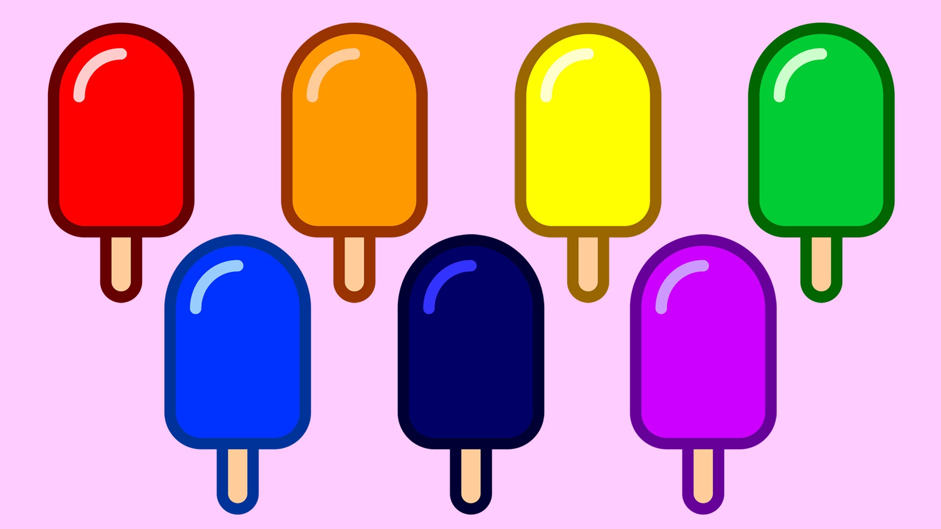 1920x1080 Learning Colors With Popsicle Ice Cream Truck Coloring Pages