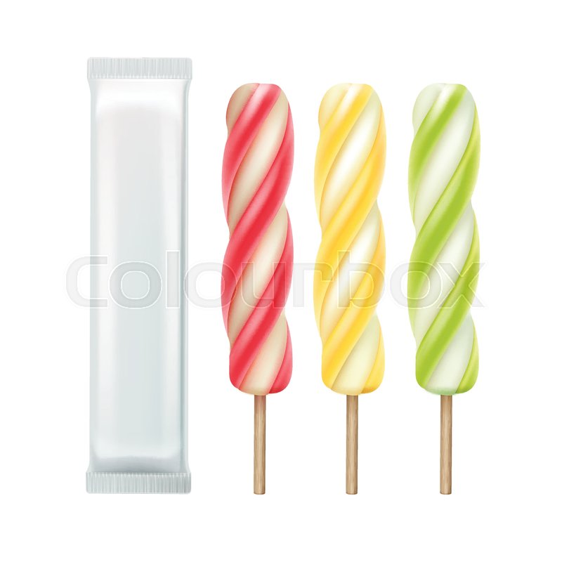 800x800 Vector Green Kiwi Spiral Popsicle Lollipop Ice Cream Fruit Juice