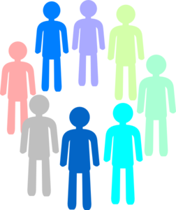 252x300 Population Color Group Clip Art