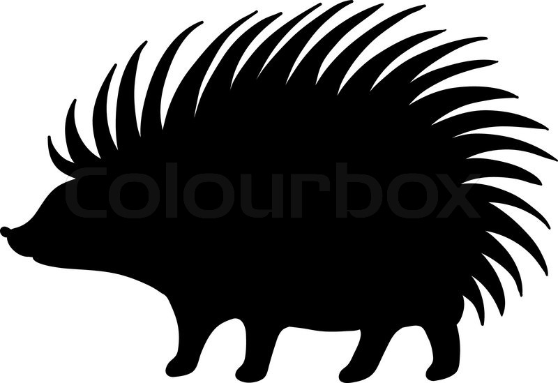 800x549 Porcupine Clipart Silhouette