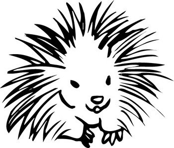 350x298 Top 92 Porcupine Clip Art