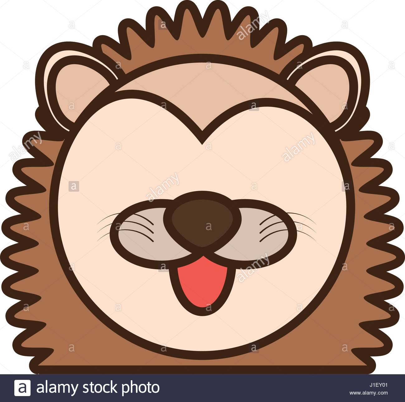 1300x1290 Face Porcupine Cartoon Animal Stock Vector Art Amp Illustration