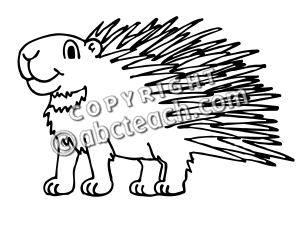 300x225 Clip Art Cartoon Porcupine Clipart Panda