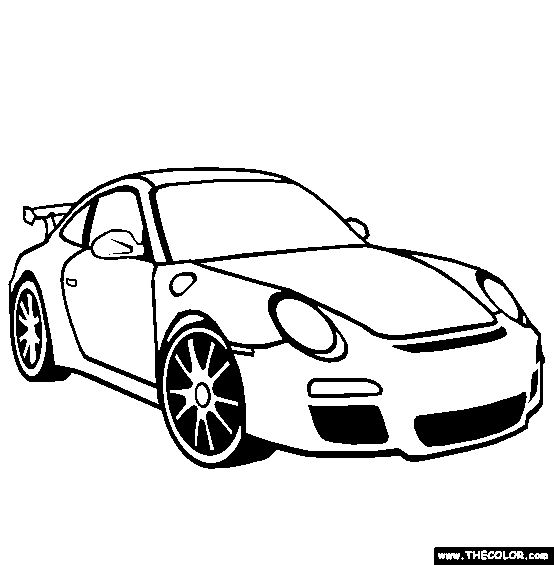 554x565 Porsche Coloring Pages 361231