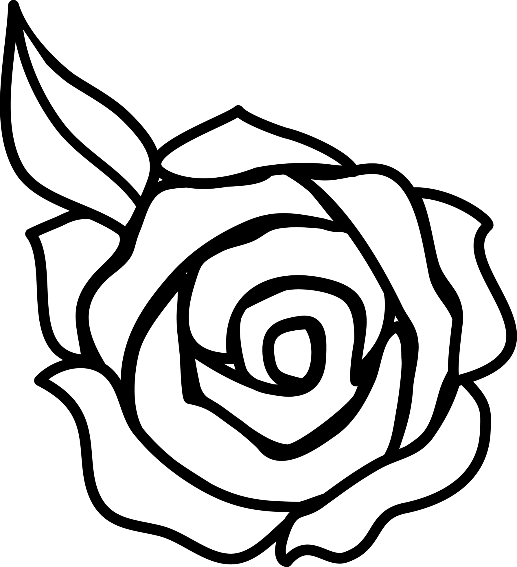 1787x1960 Rose Clip Art