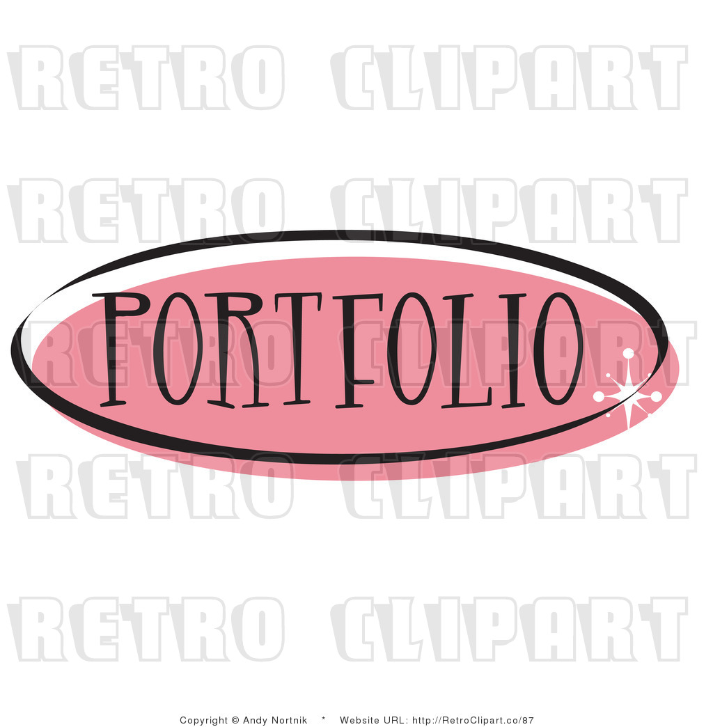 1024x1044 Royalty Free Retro Vector Clip Art Of A Pink Portfolio Website