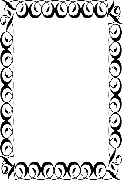 402x594 Portrait Border Clip Art