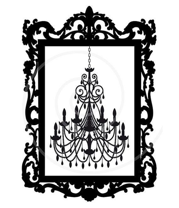 570x665 Portrait Clipart Framed Painting