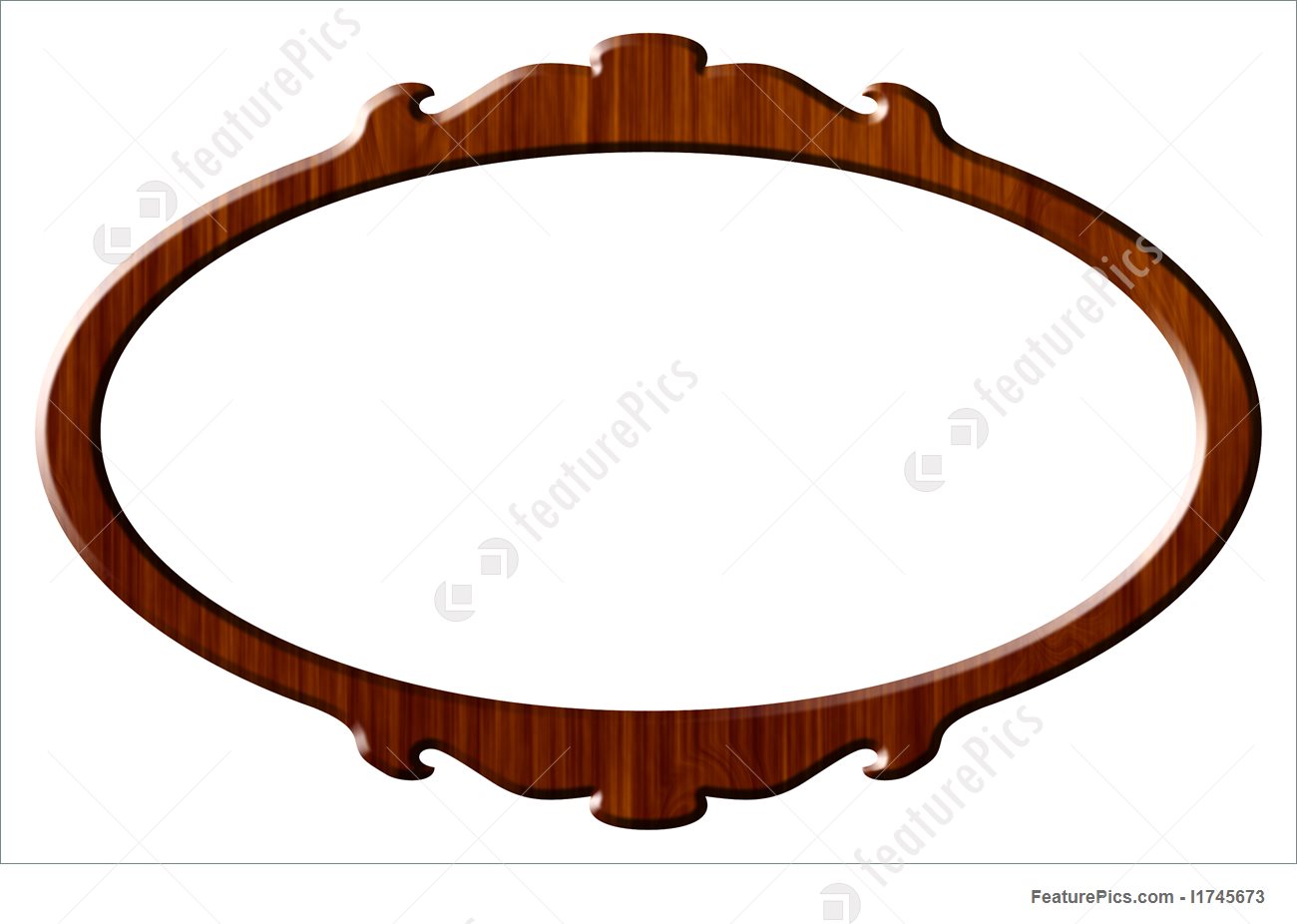 1300x926 Templates Wood Portrait Round Frame