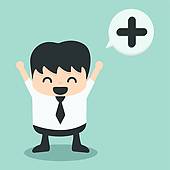 170x170 Think Positive Clip Art