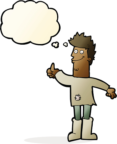 375x461 Thinking Man Clipart