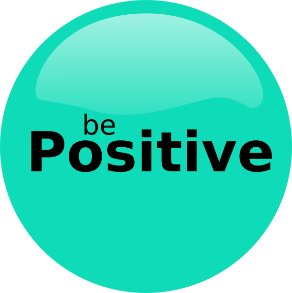 594x595 Be Positive Clip Art