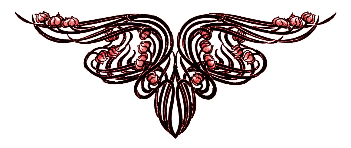 1160x488 Plush Possum Studio Plush Page Ornaments Art Nouveau Jewel Toned