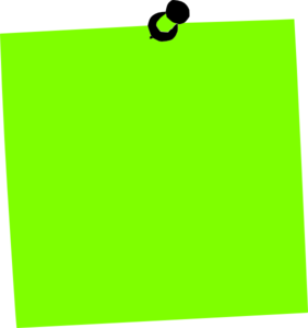 282x300 Post It Note Green Clip Art