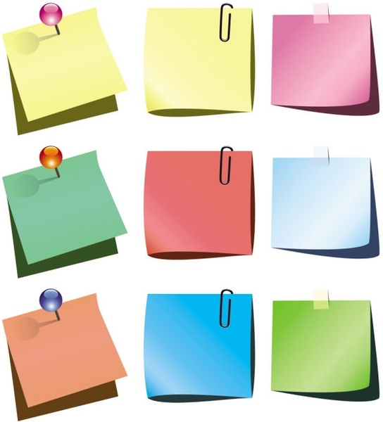544x600 Sticky Notes Eps Free Vector Download (177,797 Free Vector)