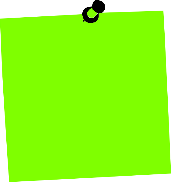 564x600 Free Sticky Note Clipart Image
