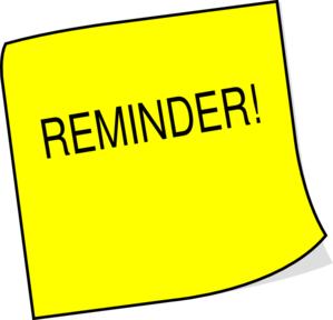 299x288 Notice Clipart Meeting Reminder