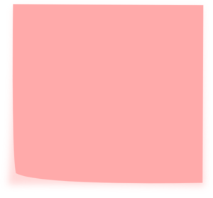 300x279 Post It Clipart Pink