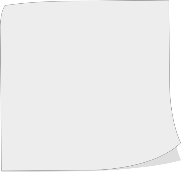 600x569 Grayscale Post It Note Clip Art