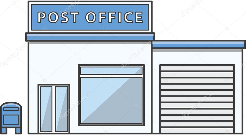 1023x564 Post Office Illustration Cartoon Stock Vector Redrockerz99