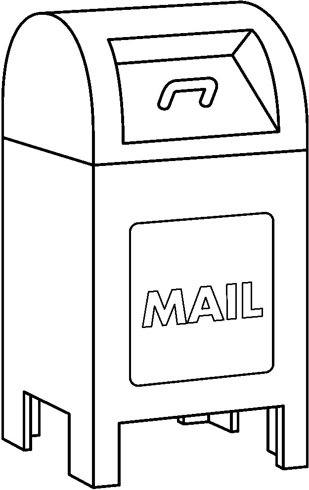 625x992 Box Clipart Mail