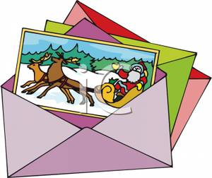 300x252 Postcard Clipart Christmas Card
