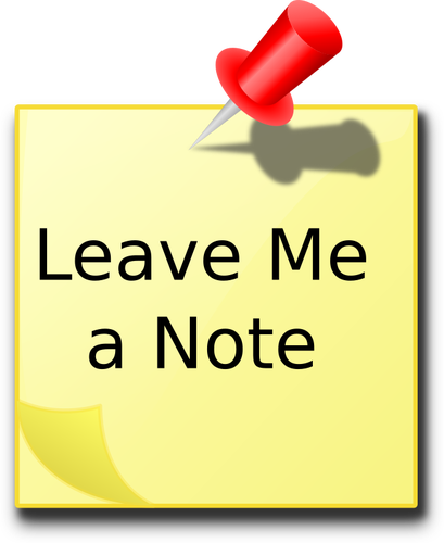 409x500 Leave Me A Note'' Message Public Domain Vectors