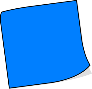 298x288 Post It Clipart Blue