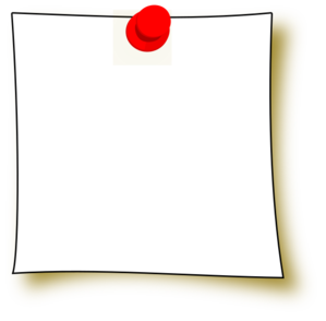 299x294 Sticky Note Outline Clip Art