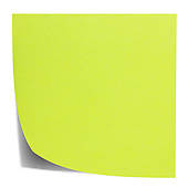 170x170 Clip Art Of Green Square Sticky Note, And Shado K17051232