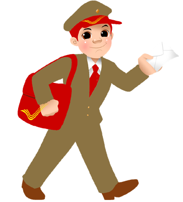 363x400 India Clipart Postman