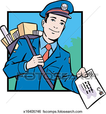 436x470 Stock Illustration Of Postman X16405746
