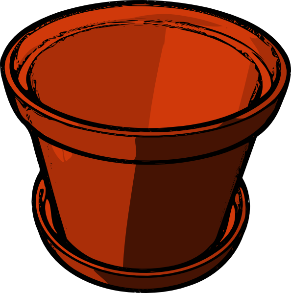 594x598 Empty Flowerpot Clip Art
