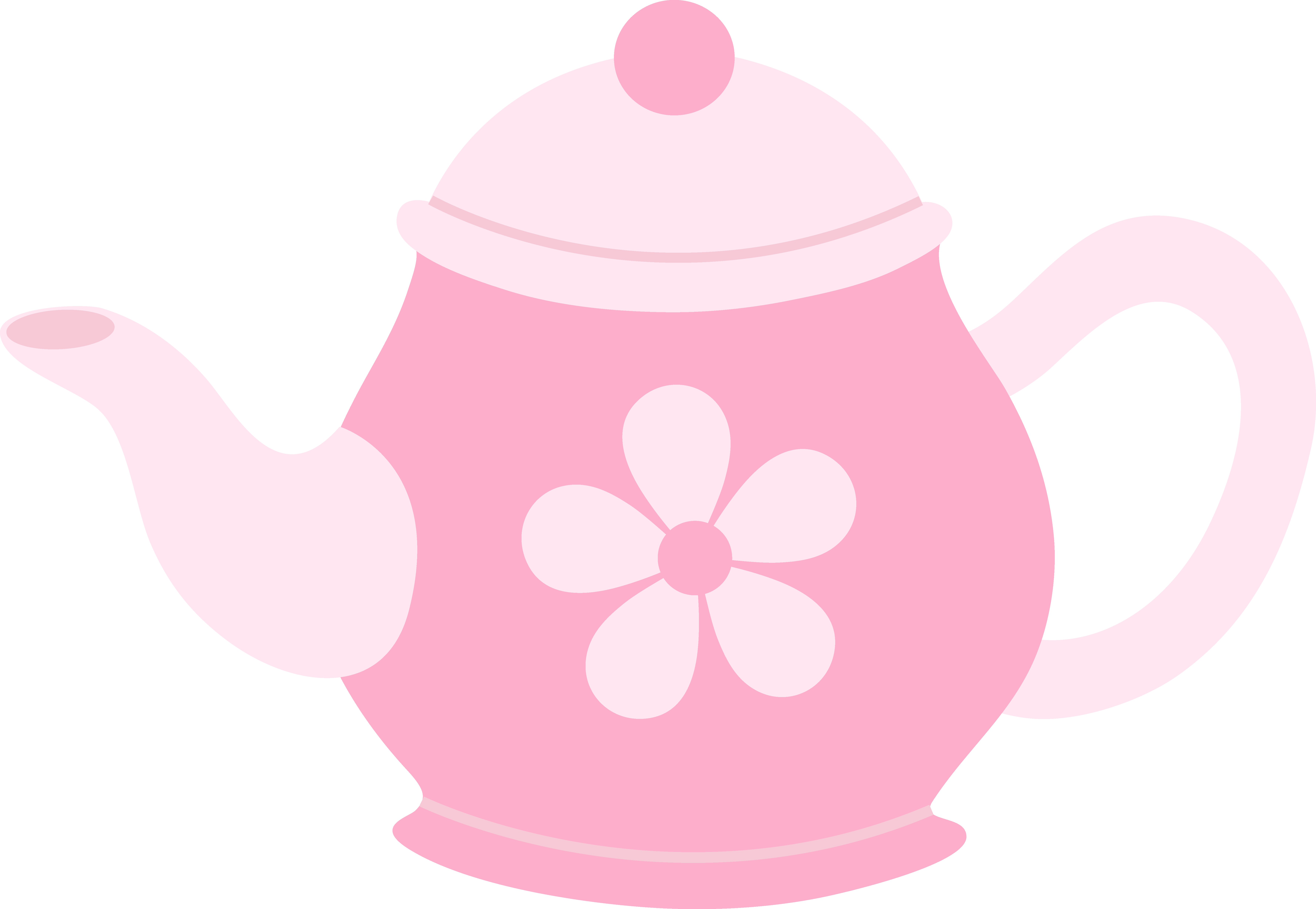 7108x4910 Flowers Clip Art Tea Pot Cliparts