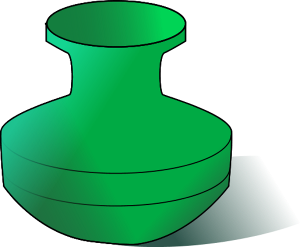 600x494 Brown Pot Vector Clip Art