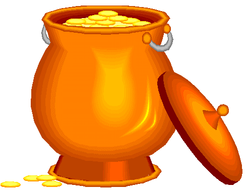 490x384 Pot Of Gold Clip Art Clipart