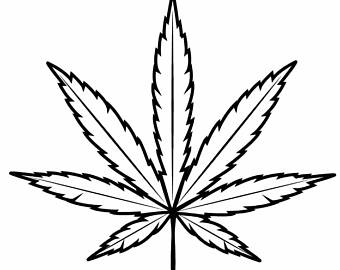 340x270 Weed Clipart Leaf Outline