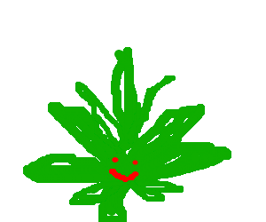 300x250 Happy Marijuana Leaf!