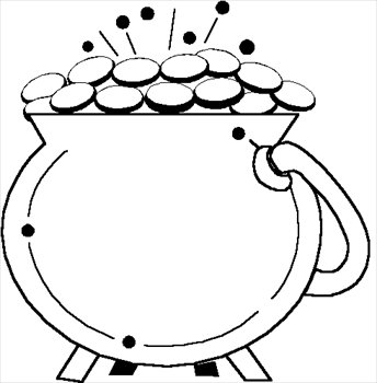 344x350 Free Pot Of Gold Clipart Graphics Images