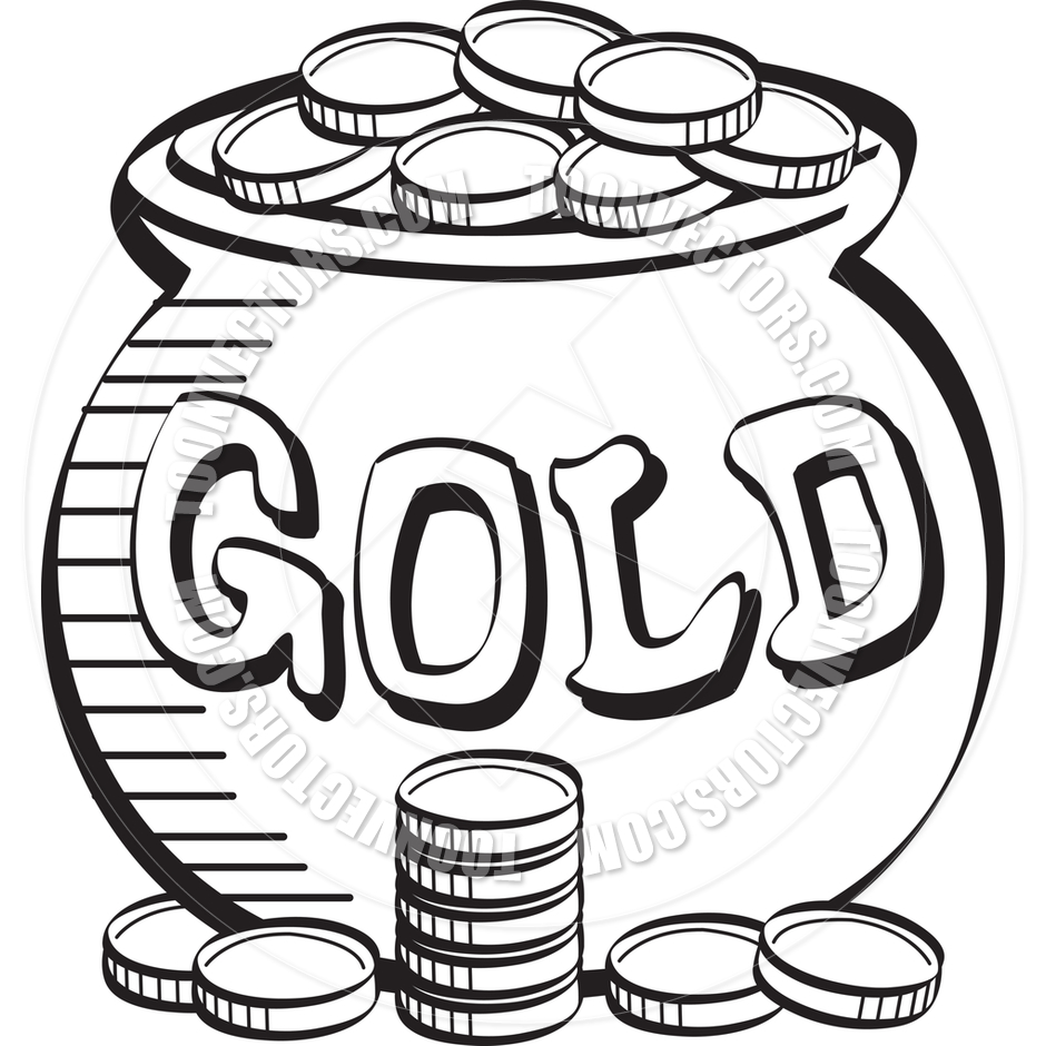 940x940 Golden Clipart Black And White