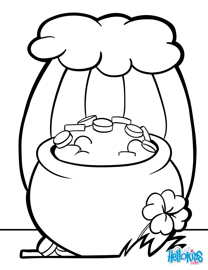 820x1060 Pot Of Gold Coloring Pages