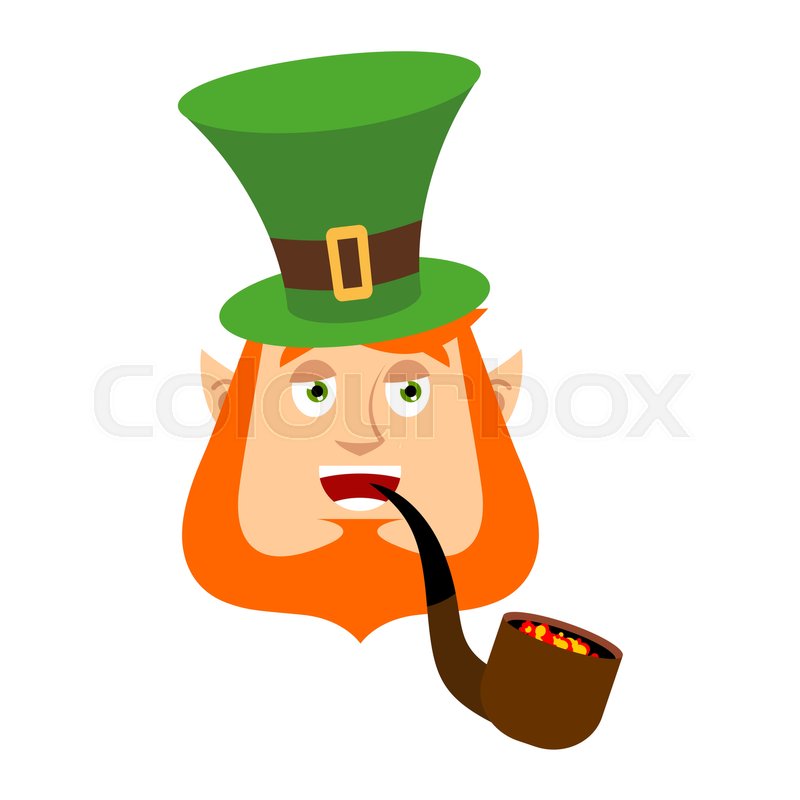 800x800 Leprikon Sitting On The Pot Of Gold Stock Vector Colourbox