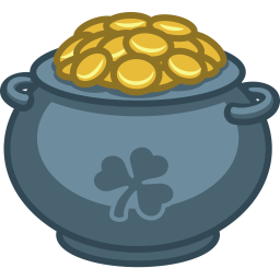 256x256 Pot Of Gold Icon St. Patricks Day Iconset