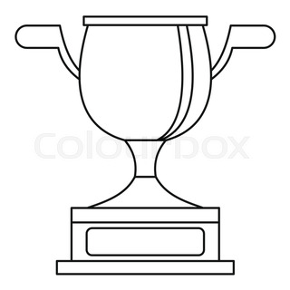 320x320 Gold Cup For Championship Icon. Outline Illustration Of Gold Cup
