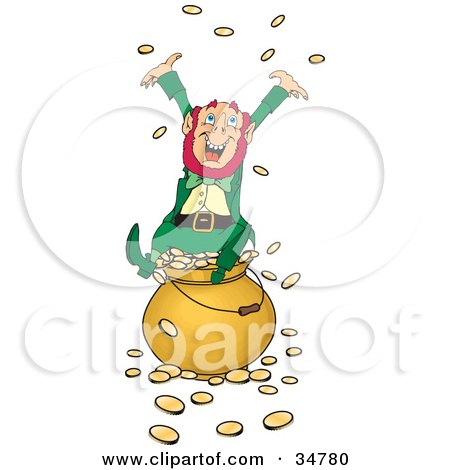 450x470 Royalty Free (Rf) Pot O Gold Clipart, Illustrations, Vector