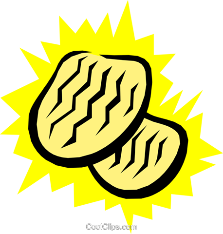 458x480 Potato Chips Royalty Free Vector Clip Art Illustration Food0272