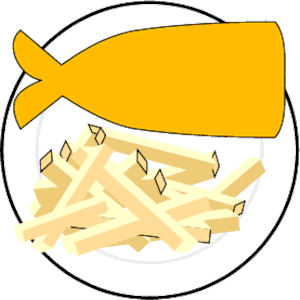 300x300 Fish And Chips Clipart Free