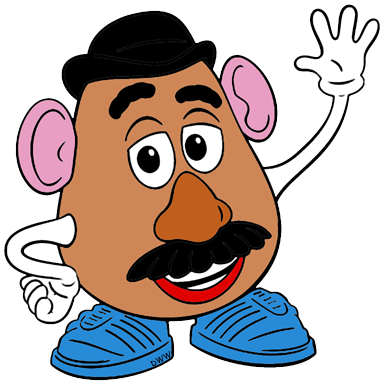 383x384 Potato Head Clipart